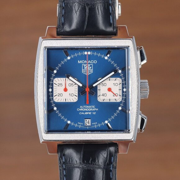 Tag Heuer Monaco ’Steve McQueen’ Caliber 12 Edition, Blue Dial - Stainless Steel - Picture 5 of 11